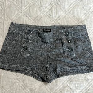 Express Women’s Button front Linen/cotton Shorts size 8